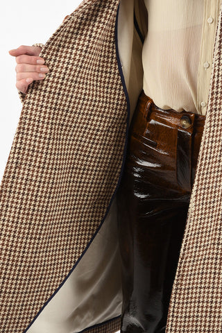 Houndsthoot Single Breasted Coat