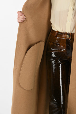 Cashmere and Wool Oversized Trench