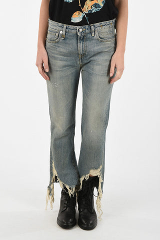  jeans SPIRAL KICK With Frayed Hem