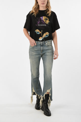  jeans SPIRAL KICK With Frayed Hem