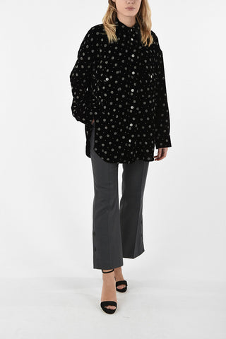 Chenille Glittered CALYPSO Asimmetrical Blusa