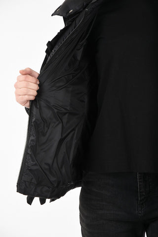 SIMONE ROCHA Nylon Wrinkled Floral Down Jacket