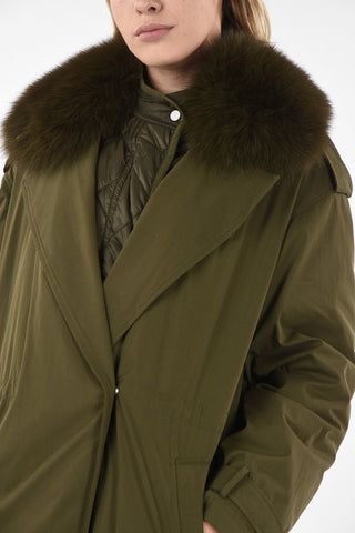 YS ARMY Cappotto Sfoderabile con Pelliccia