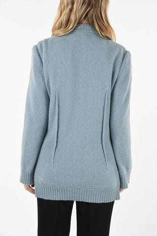 Blazer with Knitted Sleeves