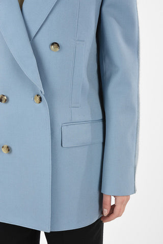 Blazer with Knitted Sleeves