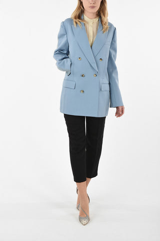 Blazer with Knitted Sleeves