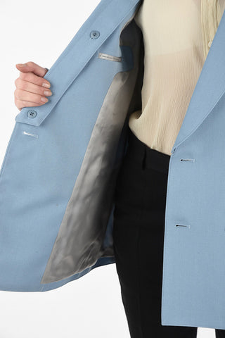 Blazer with Knitted Sleeves