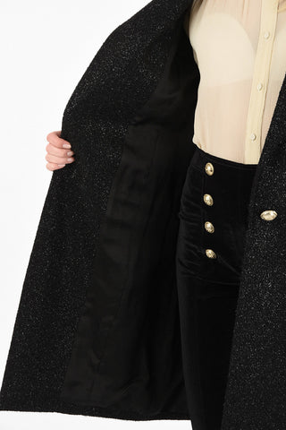 Wool Glittered Coat