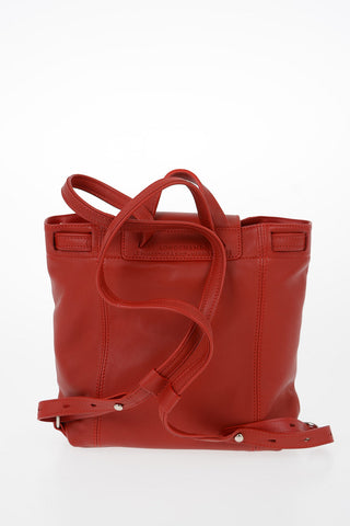 Leather Backpack With Drawstring