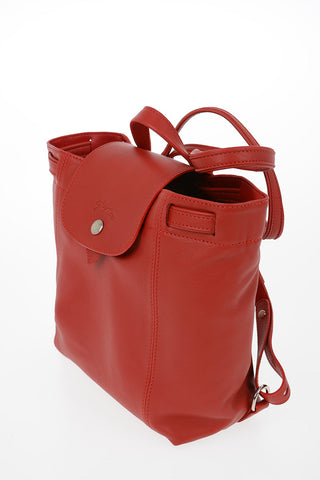 Leather Backpack With Drawstring