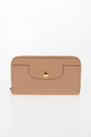 Zip Around Leather Wallet
