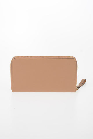 Zip Around Leather Wallet