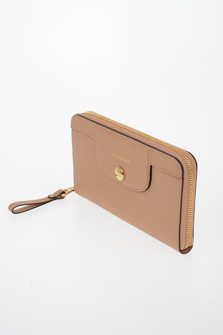 Zip Around Leather Wallet