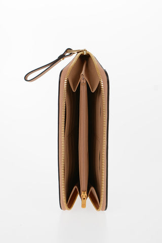 Zip Around Leather Wallet