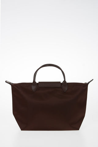 Fabric LE PLIAGE Tote Bag with Leather Trimmings