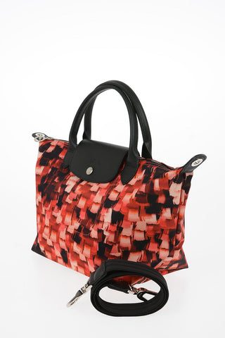 Printed Fabric Tote Bag With Removable Shoulder Strap