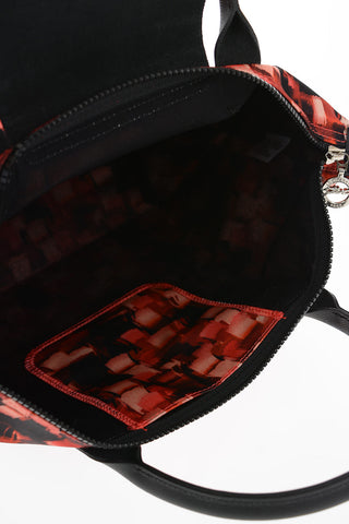 Printed Fabric Tote Bag With Removable Shoulder Strap