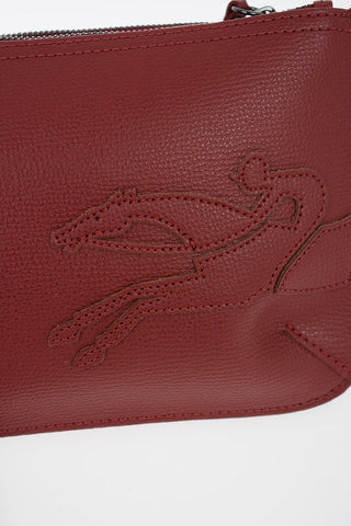 Leather Crossbody Bag with Double Compartment