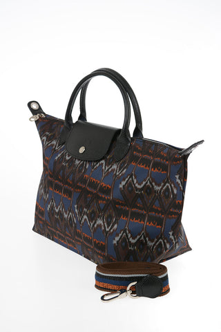 Printed Fabric Tote Bag With Removable Shoulder Strap
