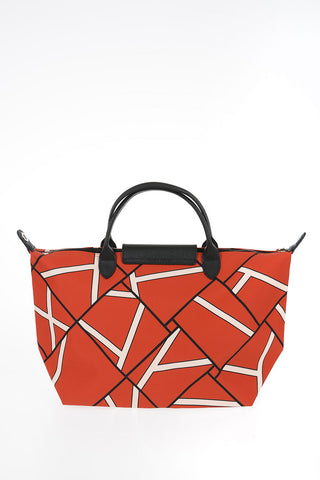 Printed Fabric Tote Bag With Removable Shoulder Strap