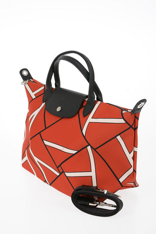 Printed Fabric Tote Bag With Removable Shoulder Strap
