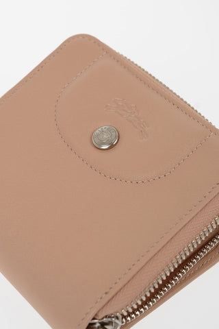 Mini Leather Wallet Double Department with Zip Closure