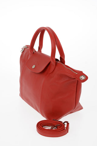 Leather LE PIAGE Tote Bag with Removable Shoulder Strap