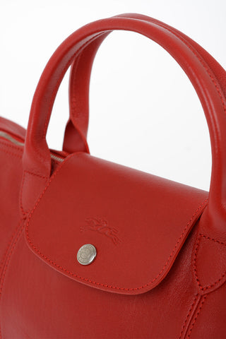 Leather LE PIAGE Tote Bag with Removable Shoulder Strap