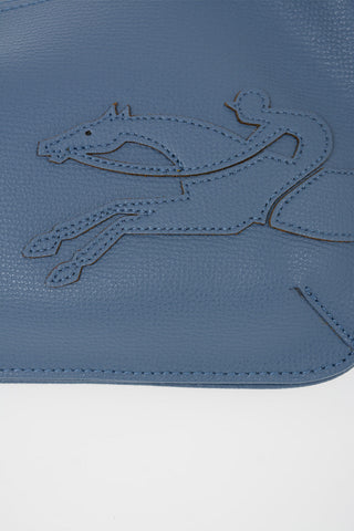Leather Crossbody Bag with Double Compartment