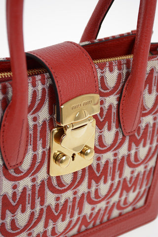Fabric and Leather Embroidered Hand Bag