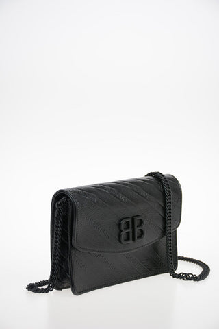 Leather Pochette with Chain