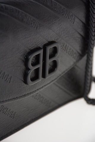 Leather Pochette with Chain