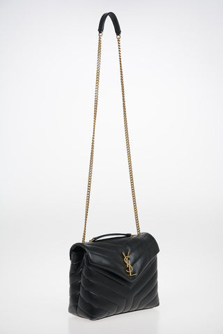 Leather Shoulder Bag with Chain