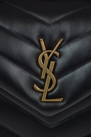 Leather Shoulder Bag with Chain