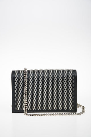 Leather Pochette with Chain