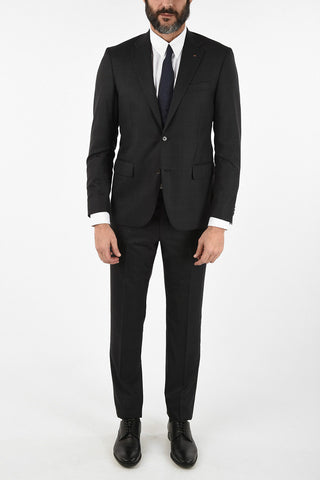CC COLLECTION side vent windowpane check drop 7R 2-button RIGHT suit