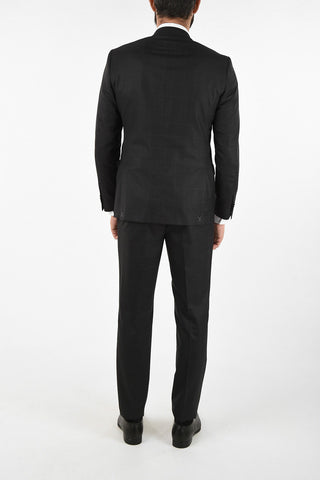 CC COLLECTION side vent windowpane check drop 7R 2-button RIGHT suit