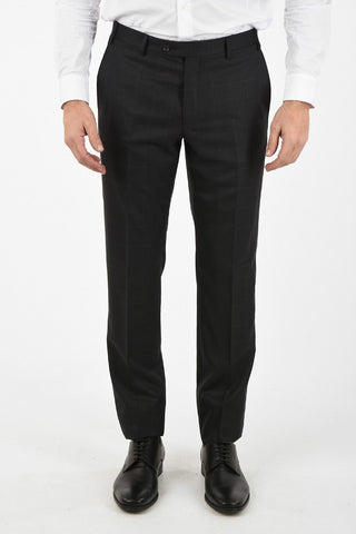 CC COLLECTION side vent windowpane check drop 7R 2-button RIGHT suit