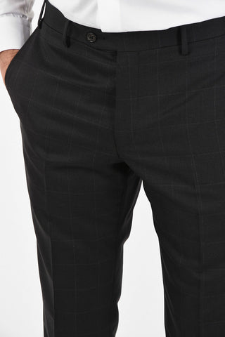 CC COLLECTION side vent windowpane check drop 7R 2-button RIGHT suit