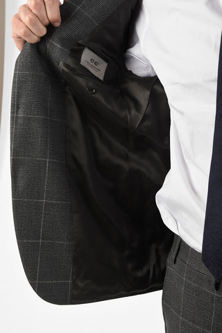 CC COLLECTION side vent glenurquhart drop 7R 2-button RIGHT suit
