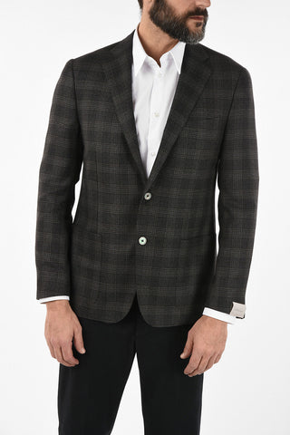 district check drop 6R side vent 2-button GATE blazer