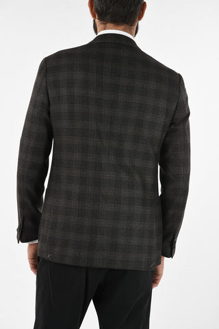 district check drop 6R side vent 2-button GATE blazer