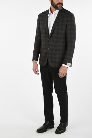 district check drop 6R side vent 2-button GATE blazer