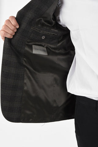 district check drop 6R side vent 2-button GATE blazer