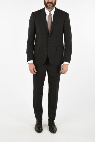 CC COLLECTION side vent check drop 7R 2-button RIGHT suit