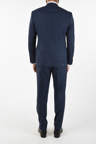 CC COLLECTION side vent windowpane check drop 7R 2-button RIGHT suit