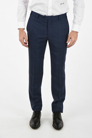 CC COLLECTION side vent windowpane check drop 7R 2-button RIGHT suit