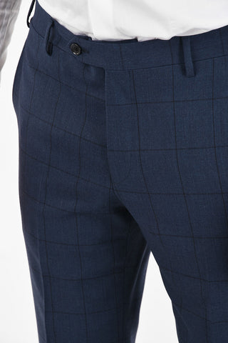 CC COLLECTION side vent windowpane check drop 7R 2-button RIGHT suit