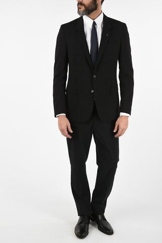 CC COLLECTION Tone-on-tone windowpane check drop 8R 2-button RE blazer