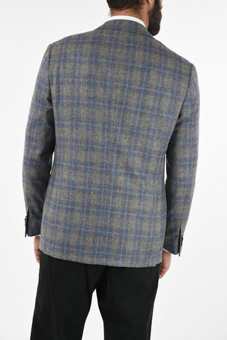 drop 6R side vent patch pocket tartan 2-button GATE blazer